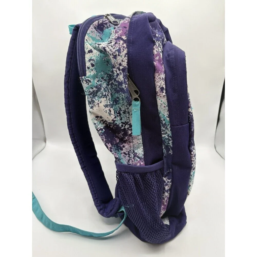 Trans By JanSport Backpack Laptop Sleeve Paint Spatter 5 Zip Compartments